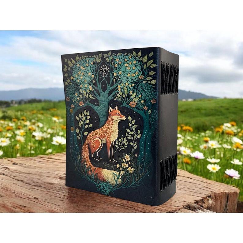 Гримуар Кожаный журнал Блокнот для заклинаний Книга теней Толстый журнал - Бумага ручной работы Винтажный журнал для женщин