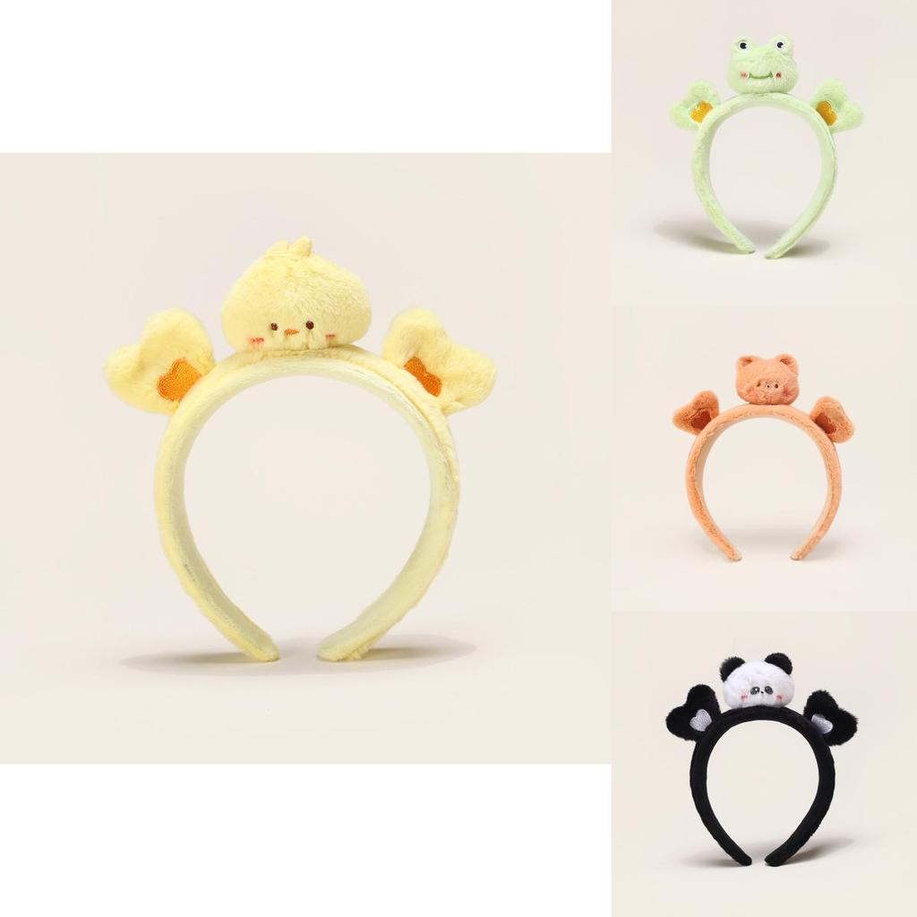 Мультяшный плюшевый ободок на голову панды с креативным дизайном для девочек, аксессуар для волос, подарок