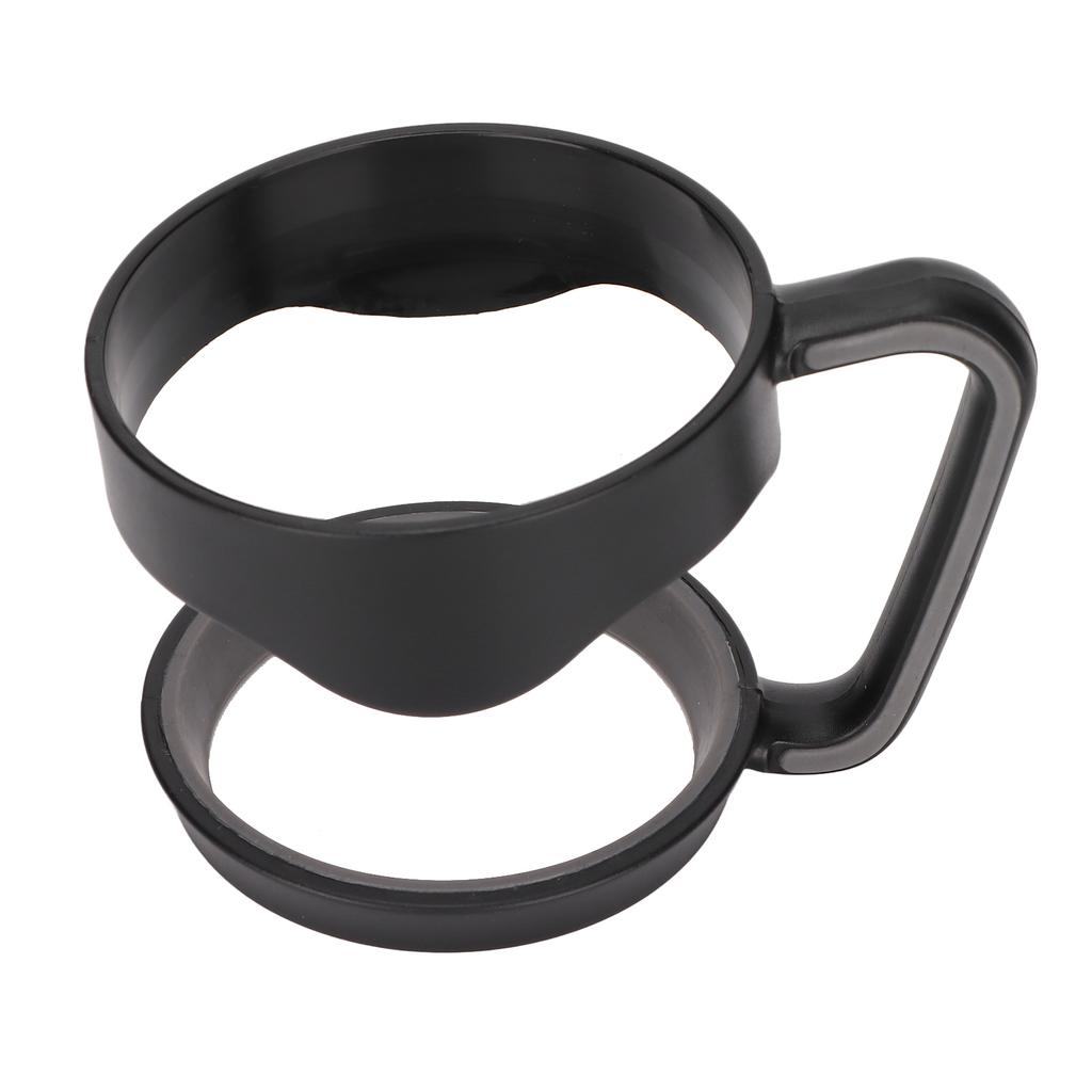 Tumbler Cup Handle Travel Mug Holder 2 Circle Non Slip for Car Icemaster Snowman 30OzBlack