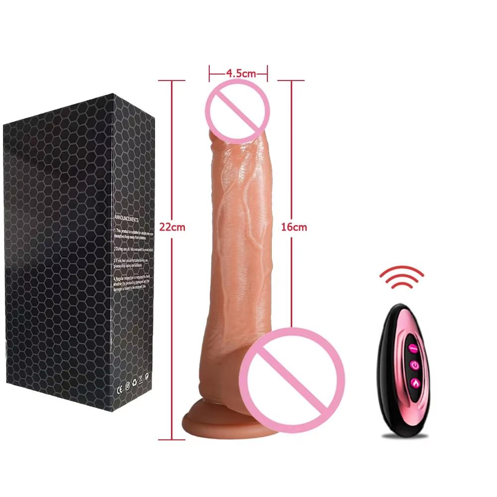 Realistic Dildo Vibrator Telescopic Female APP Remotely Controlled Heating Big Penis Massager Masturbator Adult Sex Toys Women