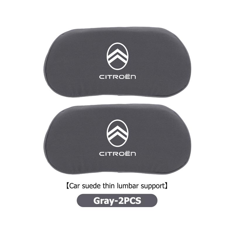 Car Headrest Lumbar Support Comfort Suede Auto Seat Neck Pillow For Citroen C4 C3 C5 C1 C2 C6 C4L DS3 DS4 Berlingo Picasso