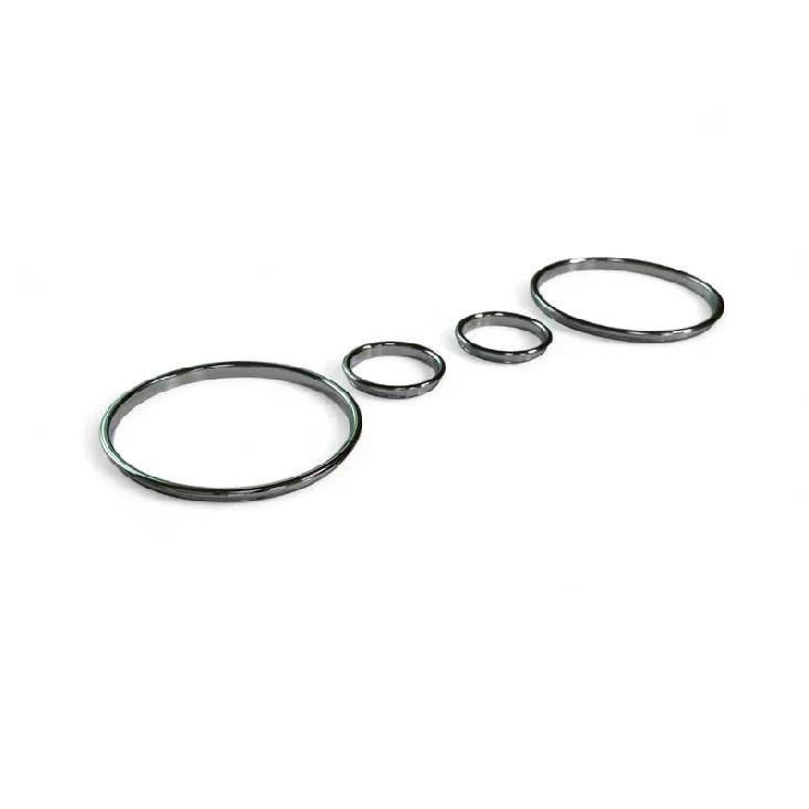 Gloss Chrome Dash Board Gauge Ring Set | ABS Plastic | For Vauxhall OPEL ASTRA G 1998-2005 | Automotive Standard Triple Plating
