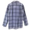 VINTAGE 50s Open collar check Long sleeve Open collar shirt M Gray Men's Used