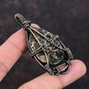 Turritella Agate Pendant Copper Wire Wrapped Pendant Gemstone Pendant Gift For Her Handmade Women Jewelry Wedding Gift Wrapped Stone Pendant