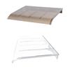 Invisible Canopy Roof Window Door Canopy Transparent Entryway Awning Cover for Outdoor Balcony Protection