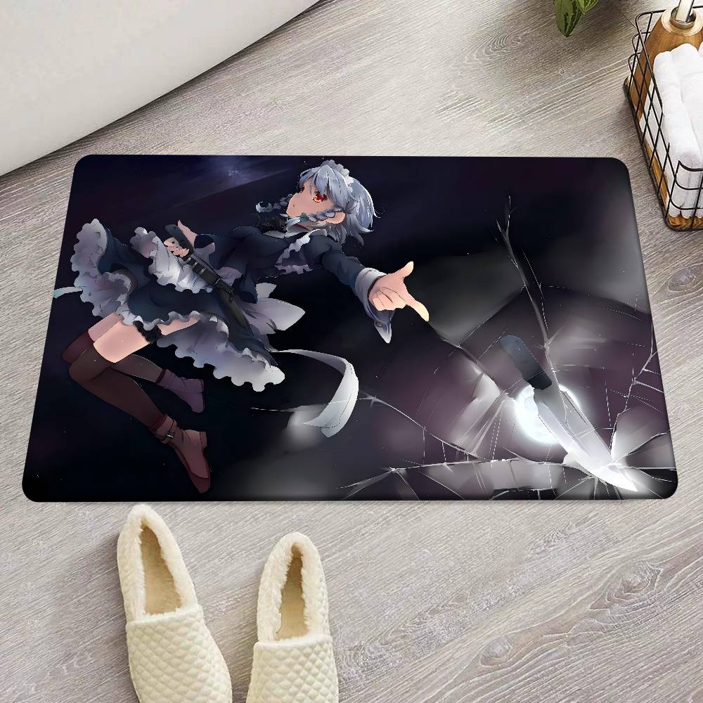 Sakuya Izayoi Cartoon Floor Mat Cheaper Anti-slip Modern Living Room Balcony Printed Bedside Mats