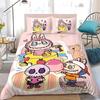 Милый комплект постельного белья бубу из 2/3 предметов для спальни, Детский подарок, Подростковый, Взрослый, Микрофибра, Двуспальная кровать, Пододеяльник на молнии, Декор для комнаты