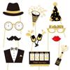 Happy New Years Eve Party 2024 New Year Party Photo Booth Props Kit - Party Decorations - 21 Count