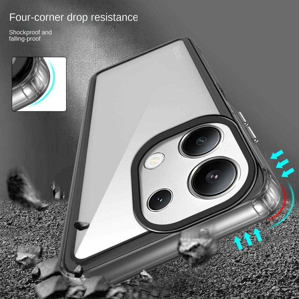 Acrylic Shockproof Clear Case For Xiaomi Redmi Note 13 Pro 12 11 11S Redmi 13C 12C A3 A2 A1 K60 POCO X6 X5 M6 Pro F5 C65 C55 M5 Back Transparent Cover