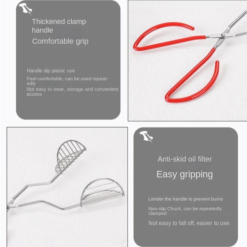 U-Shaped Taco Shell Tong Multi-purpose Press Shell Maker Tongs Tortilla Holders Kitchen Utensils