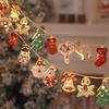 Santa Claus LED Fairy String Lights - Iron Art Christmas Tree Decorations