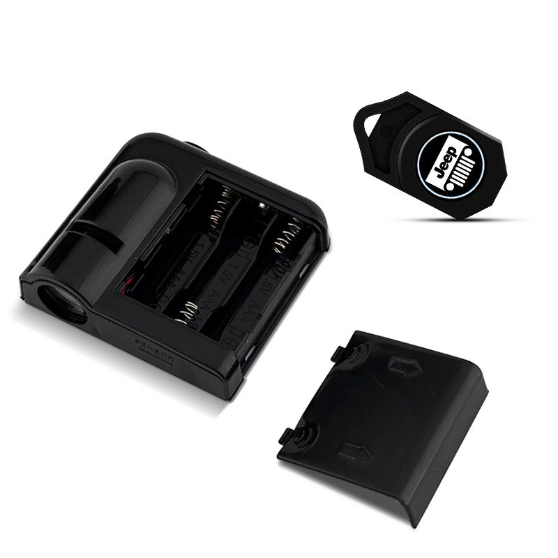 LED Car Door Welcome Lights Laser Projector Wireless Car HD Courtesy Lamp Caps For Jeep Grand Cherokee Commander Renegad MWGHF1
