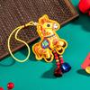 2026 Chinese New Year Horse Lucky Hanging Pendant Zodiac Animal Feng Shui Charm with Tassel/Bell for Spring Festival Wedding Party Car Tree Decor
