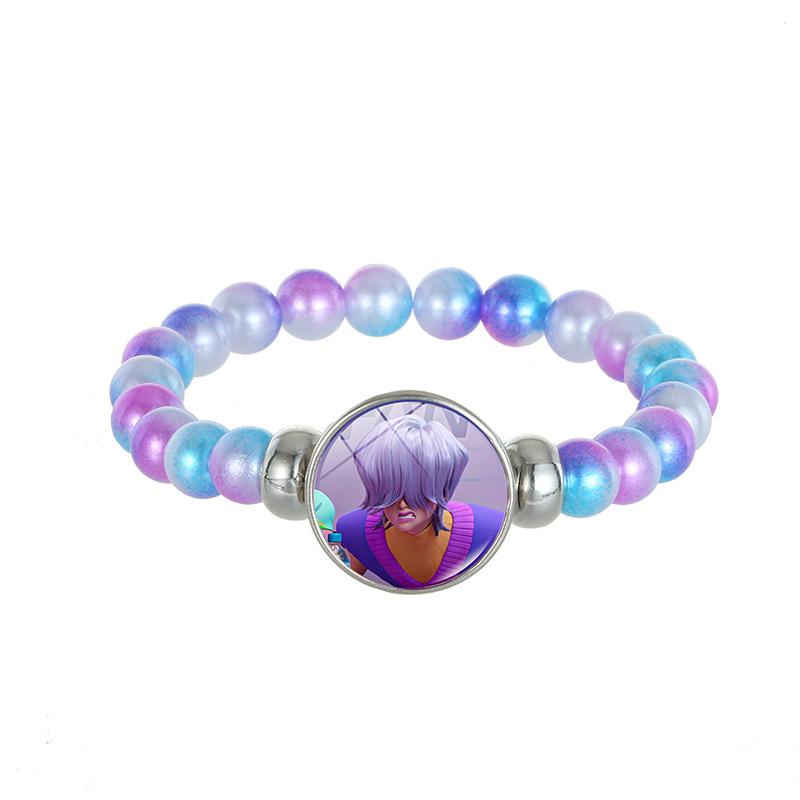 1Pc Demon Hunters K-Pop Lumi Zoe Mira Saja Boy Color Bead Bracelet