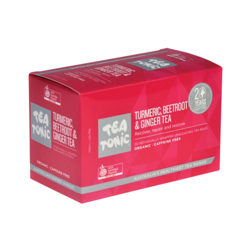 Tea Tonic Organic Turmeric Beetroot & Ginger Tea X 20 Bags