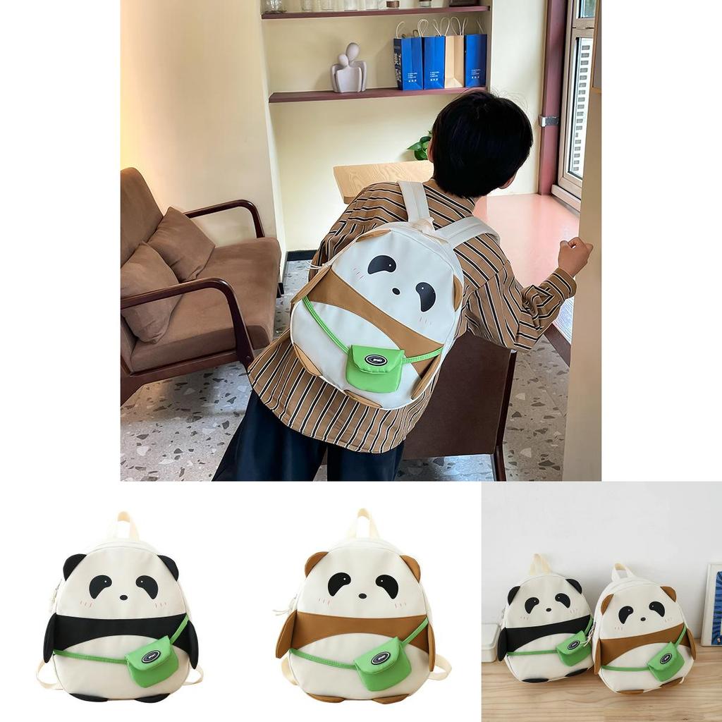 Trendy Kids Panda Backpack For Kindergarten With Breathable Cushioned Straps