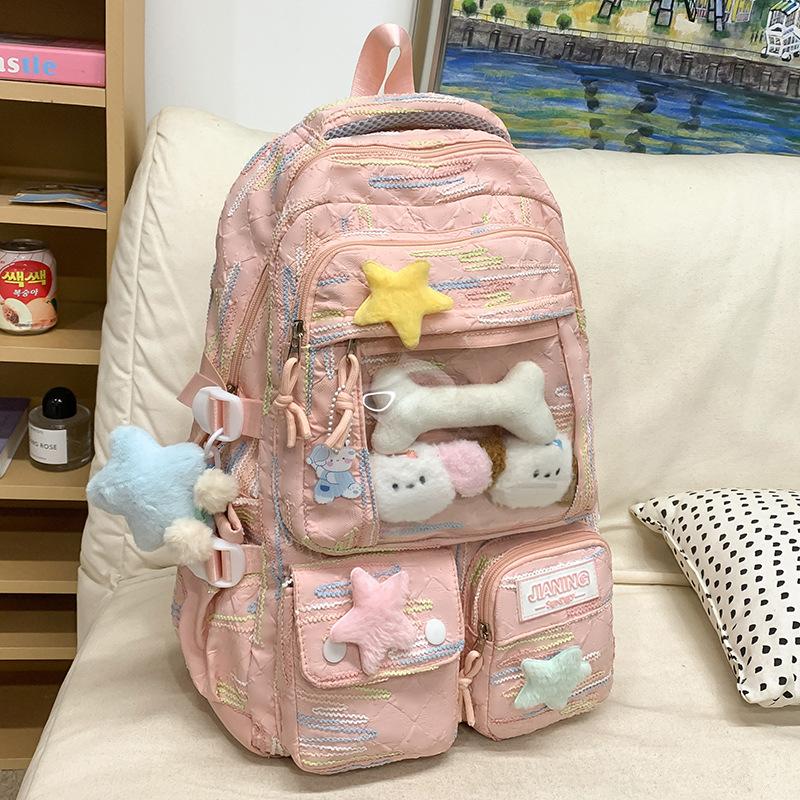 Children's Schoolbags Elementary School Girls Junior High School Students High Value Two Piece Pain Bag Backpack