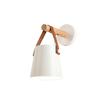 Wall Light Wood Modern Simple Style Night Lamp Home Decoration for Corridor Bedside White