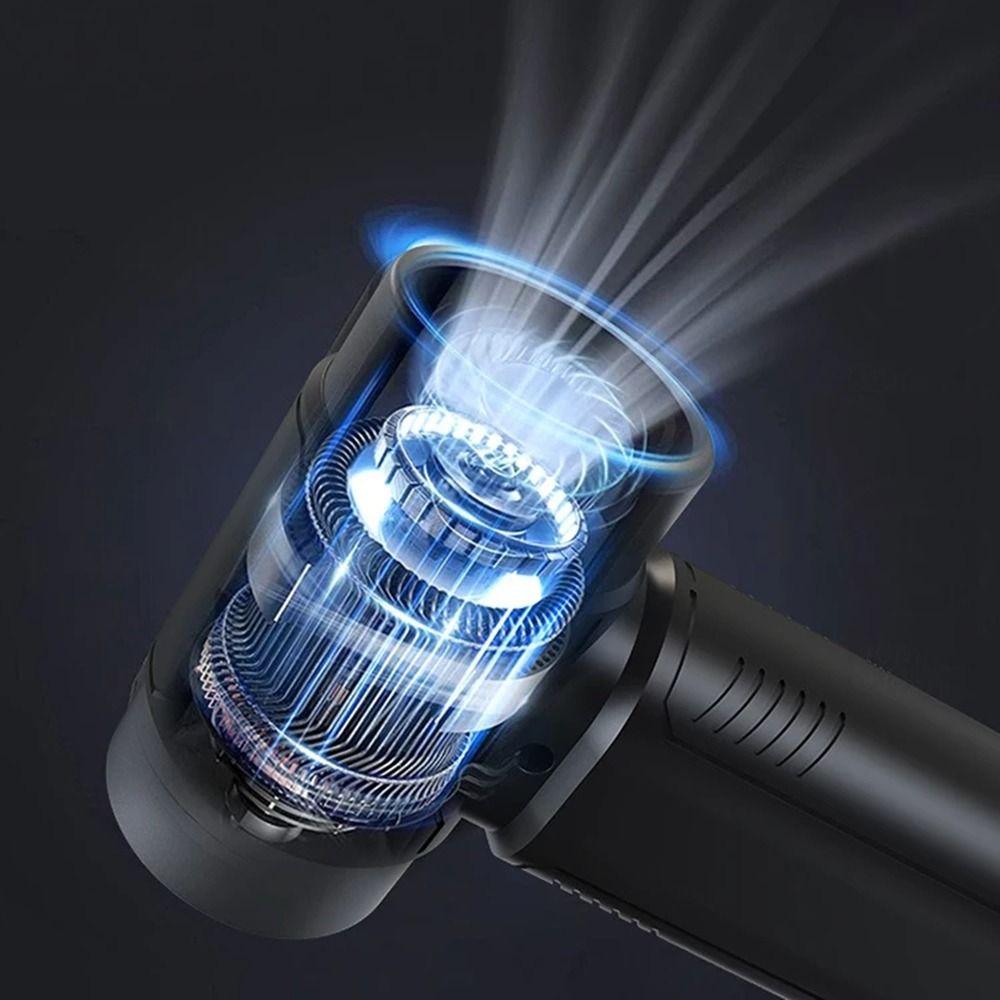 Бесщеточный двигатель Мини турбореактивный вентилятор 130000 об/мин Ручной вентилятор с сильным электрическим пылеудалением Кемпинг