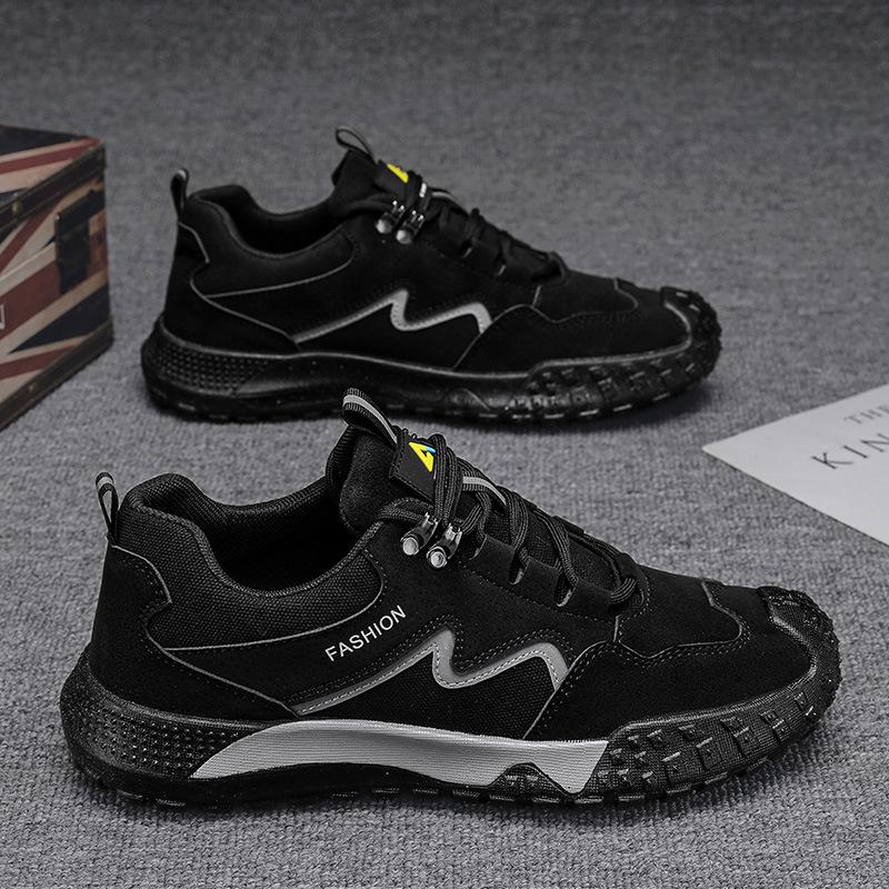 Shoes Men's 2024 New Summer Breathable Mesh Sneakers Men's Forrest Gump Dad Shoes Platform Work Labor Insurance Shoes