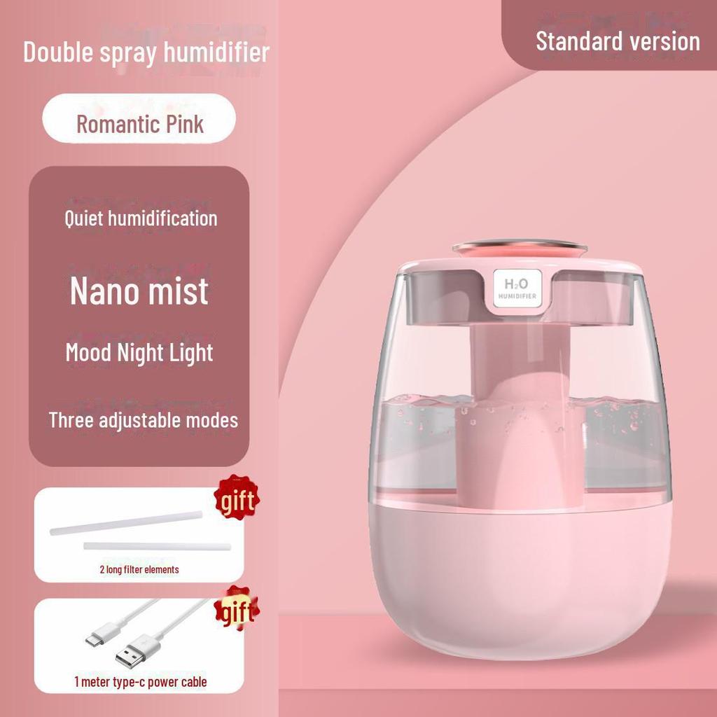 Бесшумный увлажнитель воздуха для спальни: Безопасно для детей и беременных женщин, большой выход пара, небольшая очистительная машина для кондиционируемых помещений
