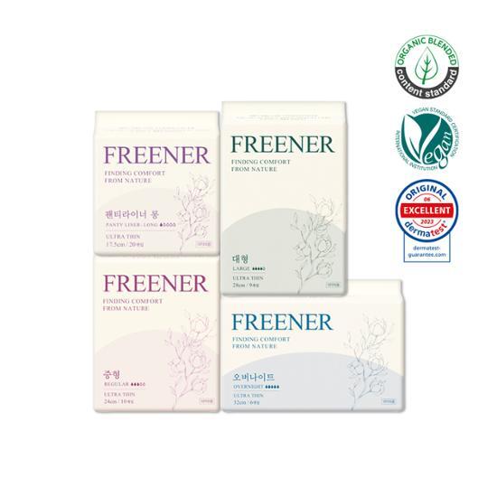 Выберите 1 из 4 типов сверхтонких гигиенических прокладок Preener (Средний / Большой / Ночной / Ежедневная прокладка)