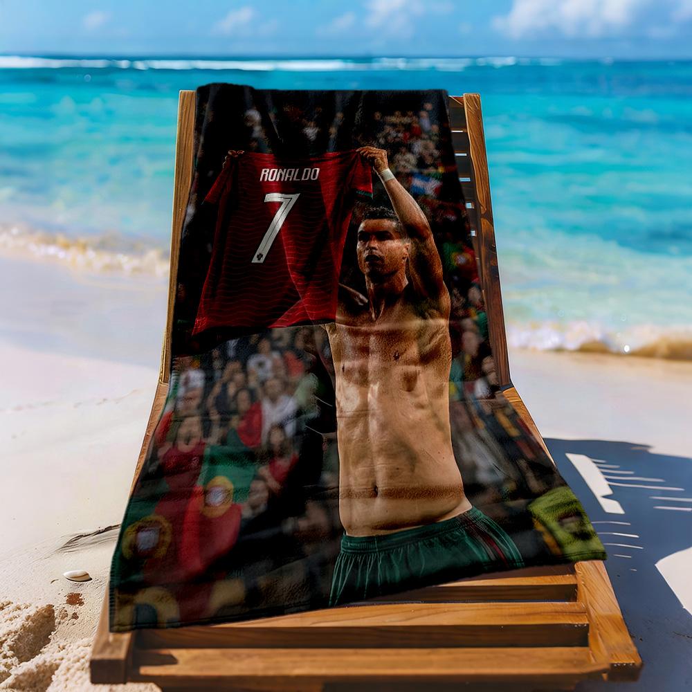 Cristiano Ronaldo Beach Towel Quickdry Soft Microfiber Comfortable Lightweight