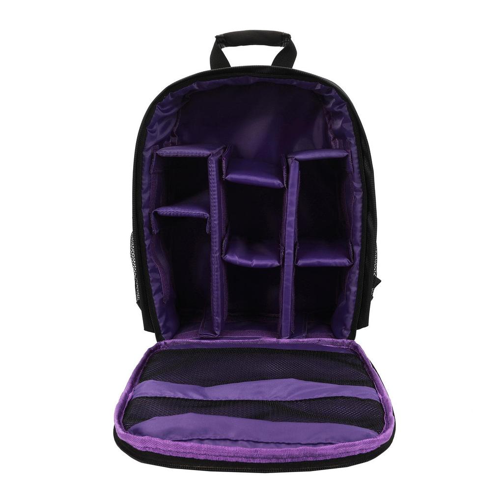 Waterproof, Wear-resistant DSLR Camera Backpack with Layered Lens Storage