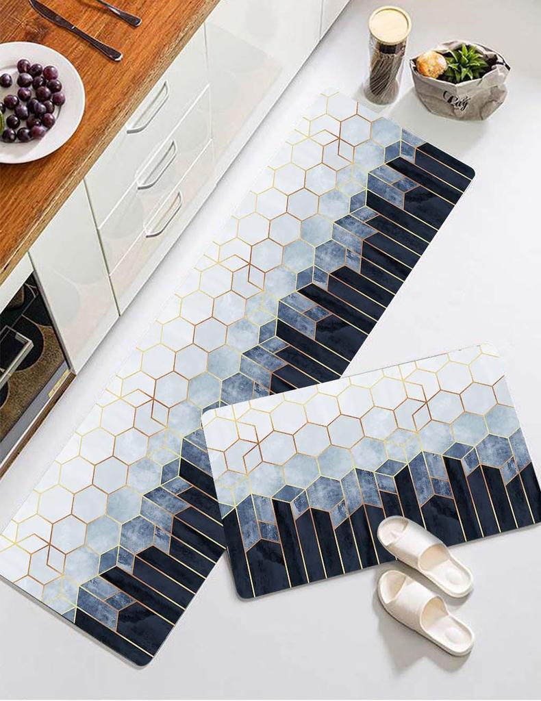 Durable Washable Non-Slip Bathroom and Kitchen Mat