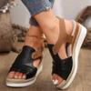 Summer Wedges Sandals Platform High Heel Women Shoes Leisure Ladies Outside Roman Shoes Daily Commuting Sandalias