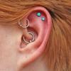 Tragus Helix Huggie Cartilage Ear Piercing Hoop Earrings Drop Earrings Jewelry Fashion Accessories