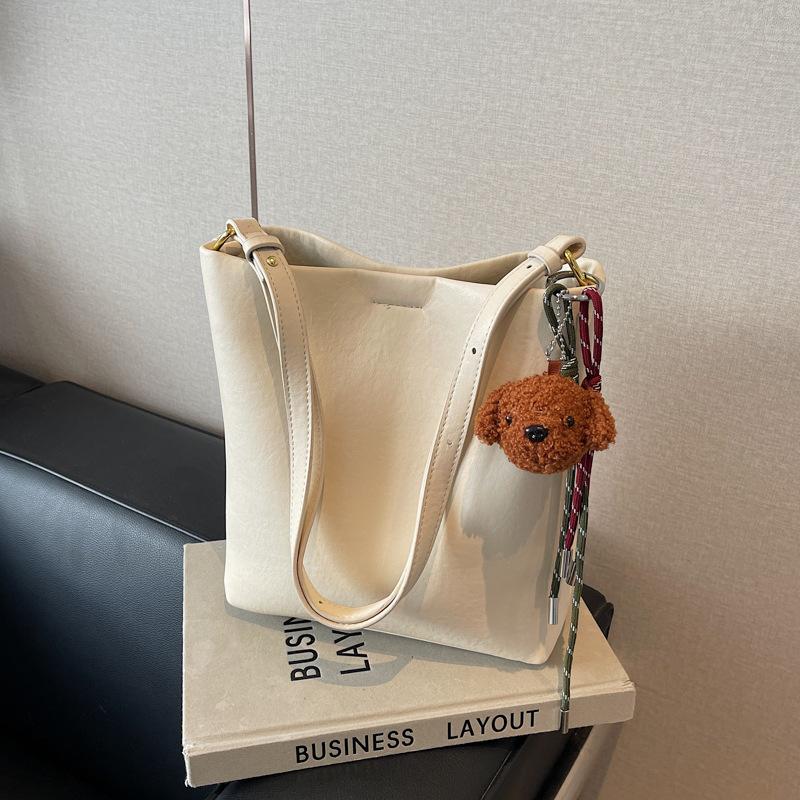 Популярная в этом году маленькая женская сумка в стиле ретро осень-зима 2025 новая универсальная на плечо, кроссбоди, корейская версия, сумка-ведро