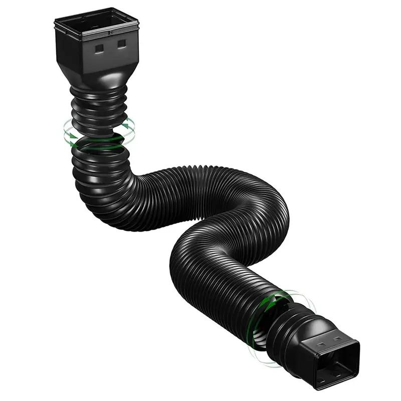 1 упаковка, удлинитель водосточной трубы, гибкий удлинитель, соединитель для слива дождевой воды, удлинитель трубы, телескопическая водосточная труба