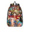 Обезьяна Д. Модный рюкзак Luffy One Piece с карманом, студенческий, для работы, на каждый день, для мужчин и женщин, холщовая сумка для колледжа