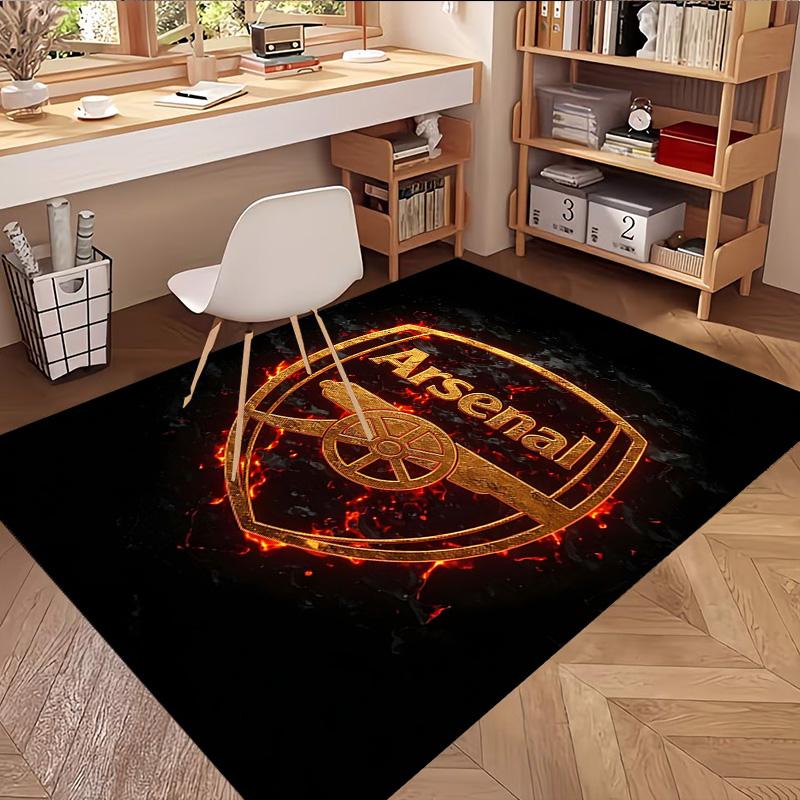 Arsenal F.C Print Rug, Washable Floor Carpet, For Entryway Dorm Laundry Room Office Study, Home Decor Birthday Christmas Gift