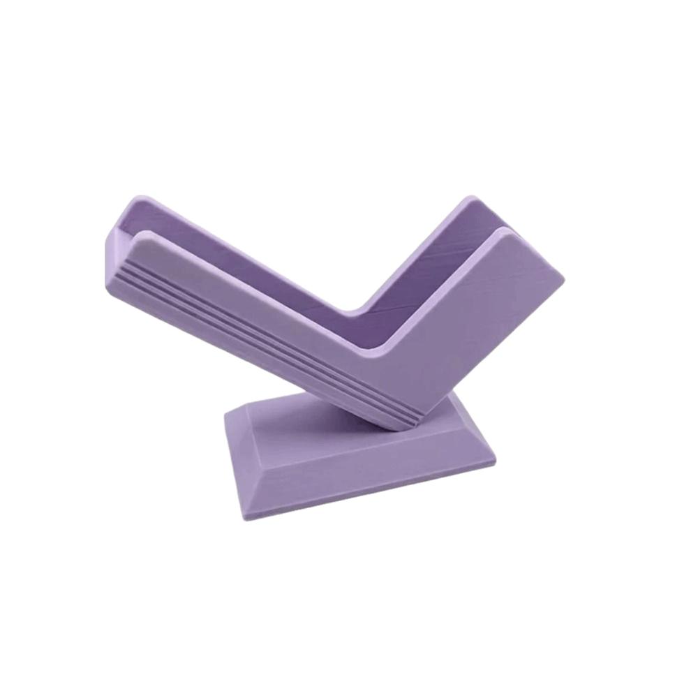 Solid Structure Business Card Holder Desktop Placement Card Display Rack Business