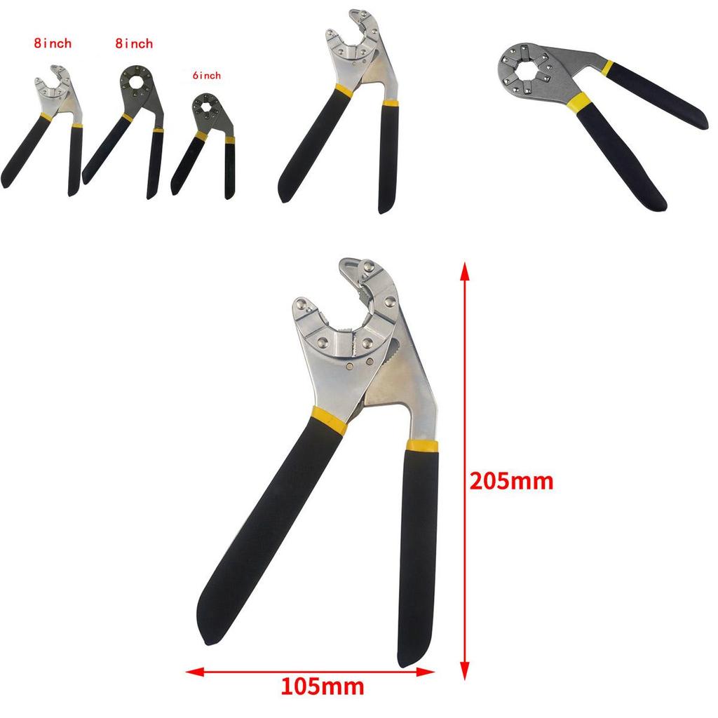 Вневременной дизайн 6"/8" Разводной ключ Для Всех Болтов И Труб С Шестигранной Рукояткой