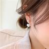 Серьги-гвоздики с искусственным жемчугом для женщин, круглые серьги-гвоздики в форме сердца, элегантные серьги-гвоздики для вечеринок и свадьбы, подарки на День Святого Валентина