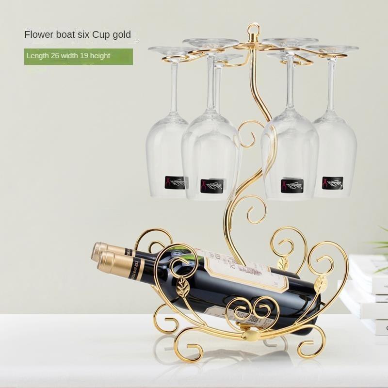 Бытовой держатель для бокалов для вина Винный шкаф Украшение винной стойки Украшение для вина Перевернутая стойка для бутылок вина Современный легкий роскошный винный шкаф