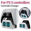 Зарядная станция для контроллера PS 5 с дисплеем часов, многофункциональная док-станция для зарядки игрового контроллера, аксессуар для PS 5