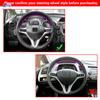 Braid Steering Wheel For Honda Fit Jazz City 2009 - 11 12 2013 Insight 2010-2014 Car Steering Wheel Hand-stitched Leather Cover