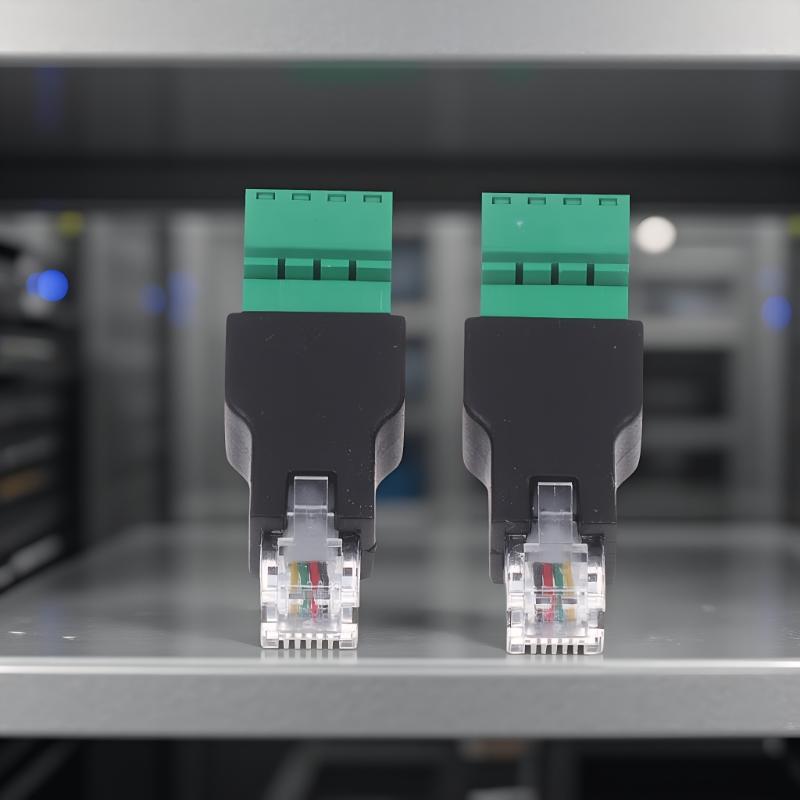 1/2 шт. 6P4C Штекер на 4-контактный винтовой клеммный преобразователь RJ11 Ethernet-разъем для телефонного приемника Удлинительный кабель-адаптер