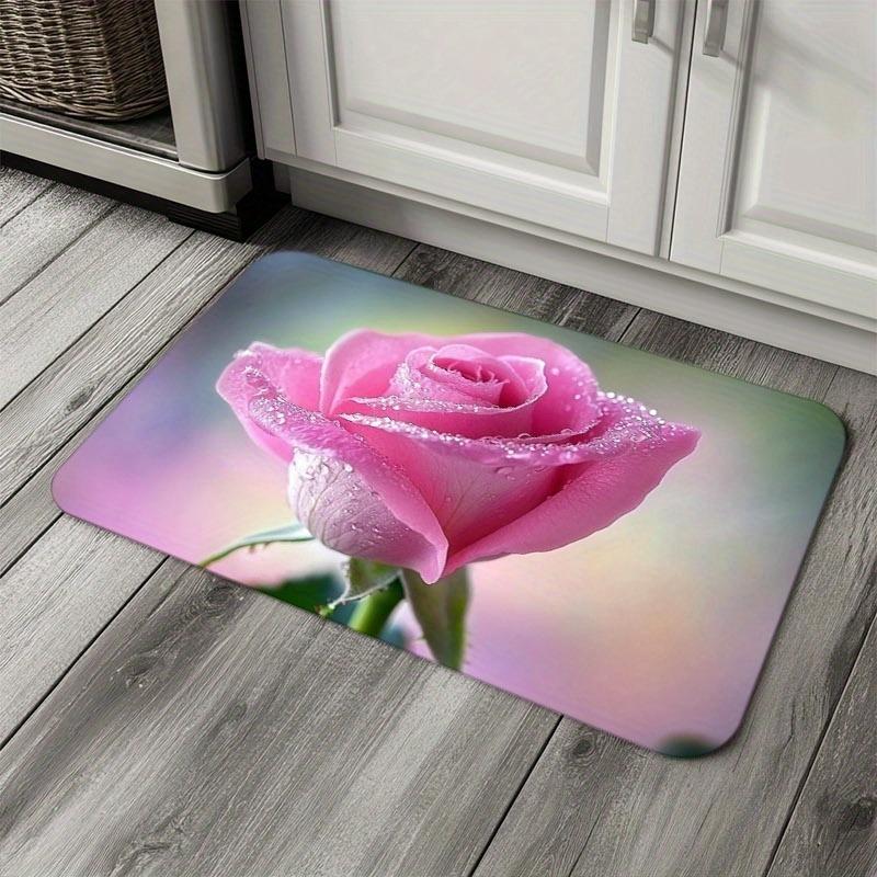 1PC Sweetheart Check Kitchen Rug Non-Slip Door Mat Pop design Bathroom Rug Bath Mat Carpet for Home Sink Laundry ecoreeree