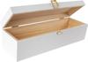 Creative Deco Boîte Caisse À Vin En Bois Blanc | Cadeau Vin Mariage | 1 Bouteille | 36 X 11 X 9,8 Cm | Coffret Vin | Coffret Cadeau