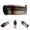 63mm Universal Stainless Steel Car Exhaust Pipe Rear Noise Canceller Muffler End Tail Pipe Outlet Tailpipe