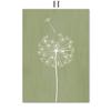 Green Mountain Dandelion Bike Grass Leaf Wall Art Canvas Painting Nordic Posters And Prints Wall Pictures For Living Room Decor