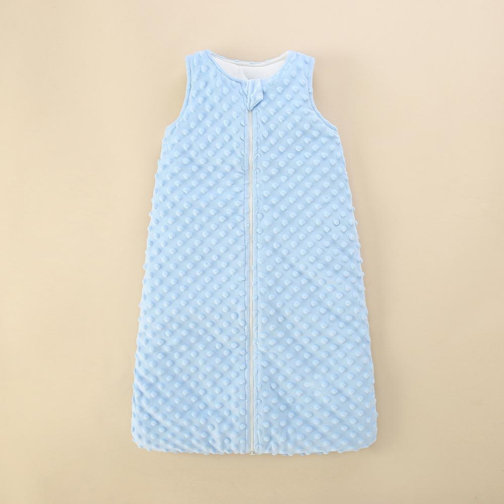 Спальный мешок без рукавов из плотного детского бархата для осени/зимы