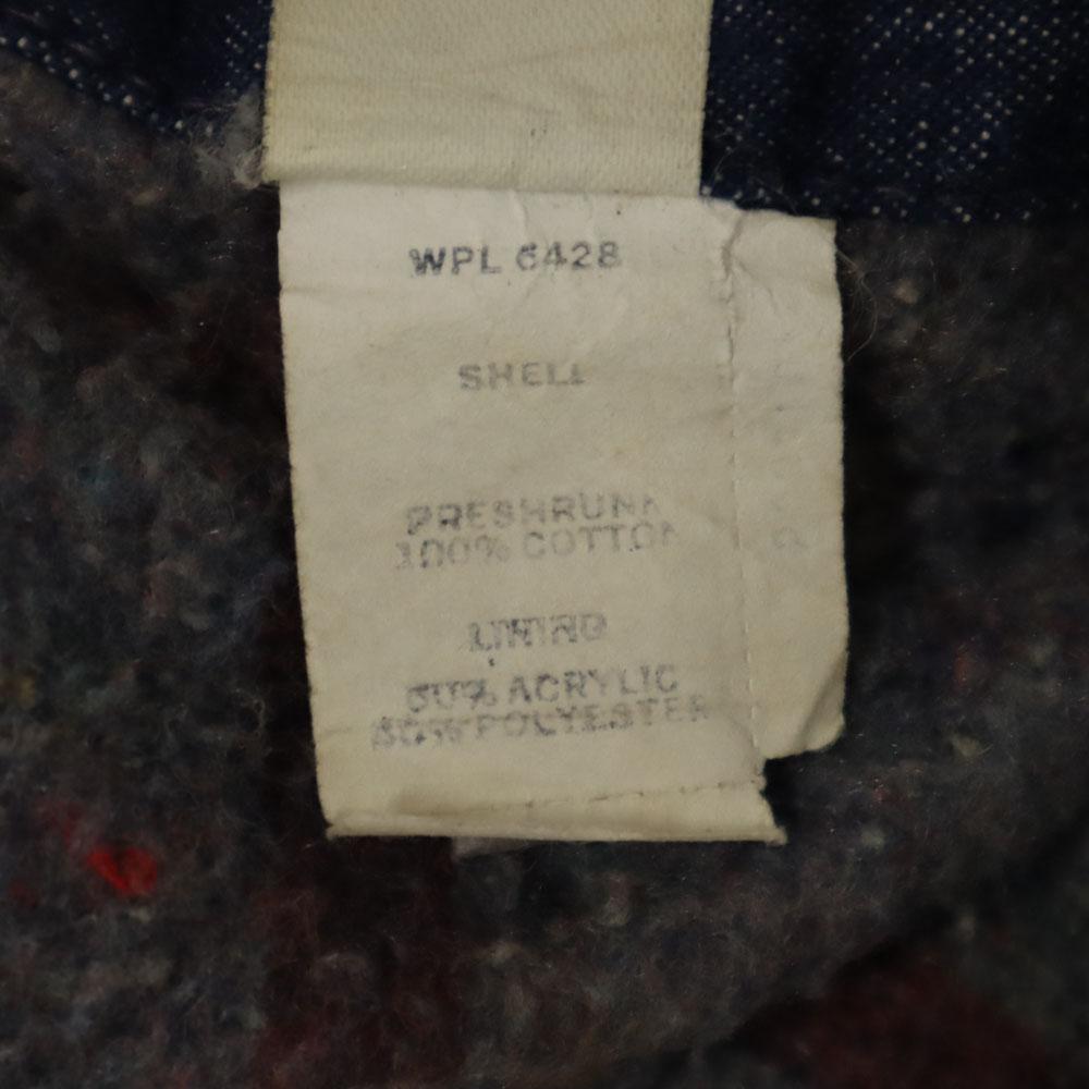BLUE BELL 60s 70s Vintage Wrangler denim Coverall 46 Blanket-lined jacket Men's Used