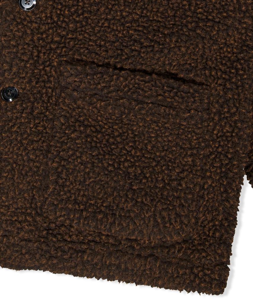 Флисовая куртка Yeseyesee из шерпы, коричневая