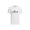 Adidas Letter Print Breathable Round Neck Short Sleeve Regular T-Shirt Unisex T-Shirts White JI9073